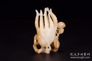 清:和田玉佛手摆件