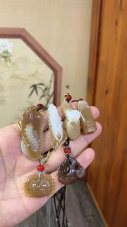 和田玉,糖玉小精品挂件