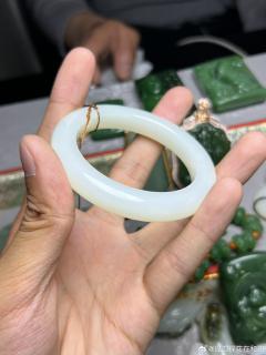 24【和田玉】羊脂白玉手镯